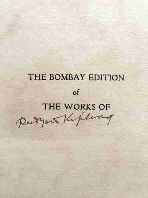 The Bombay Edition of the works of Rudyard Kipling (Complete set of Twenty Five volumes)