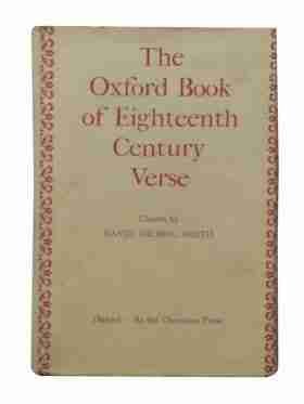 The Oxford Book of Eighteenth Century Verse