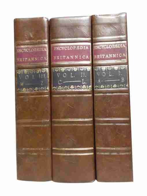 Encyclopedia Britannica, Or A Dictionary Of Arts And Sciences, Compiled Upon A New Plan The Alphabet – 3 Vol Set 4