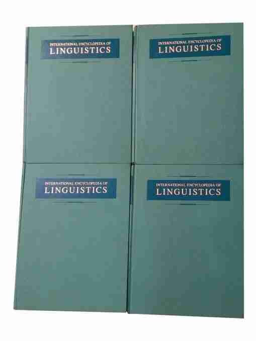 International encyclopedia of linguistics – 4 Volume Set 2